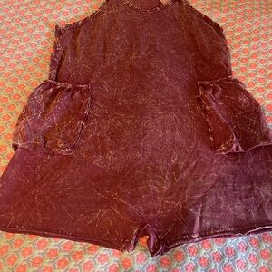 Zenana Outfitters Maroon romper